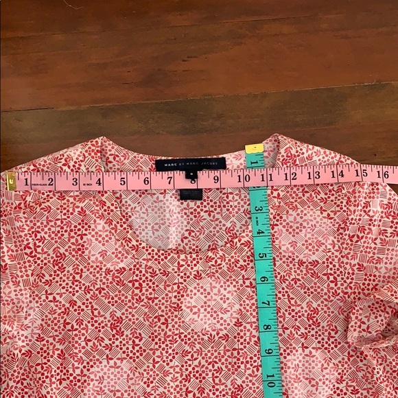 Marc by Marc Jacobs Jamie Dot Peplum Top Red Multi - Picture 6 of 8